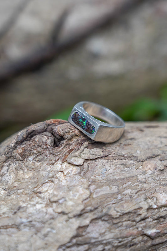 Boulder Opal Ring